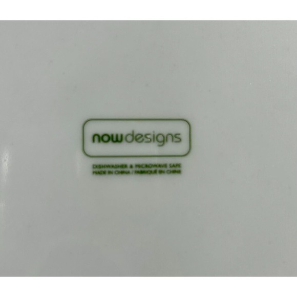 Now Designs Cute Ceramic Christmas Plates (qty 4) in Storage Box - Picture 8 of 8